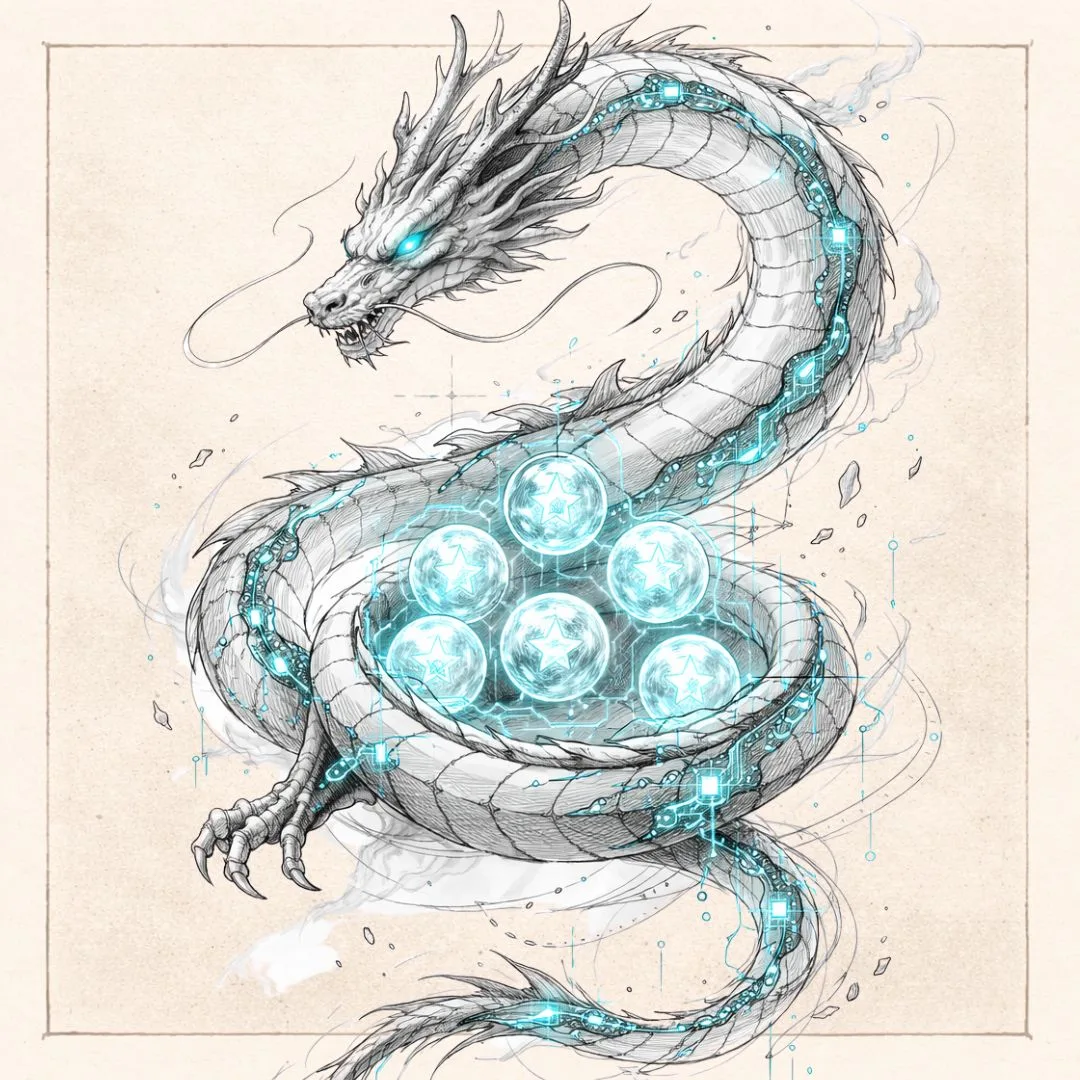 Shenron con esferas del dragón